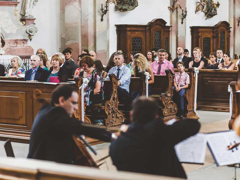 Dialog Streichquartett Kirchliche Trauung, Wallfahrtskirche Birnau